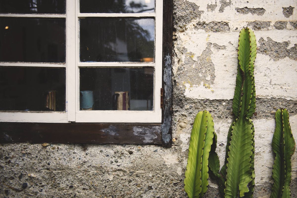 A window that whistles in a Las Vegas home.